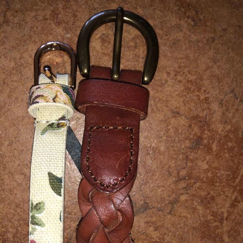 Two size small belts